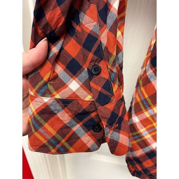 Kim Rogers Fall Plaid Embellished Button Down Tunic Top sz 1X - Picture 4 of 8